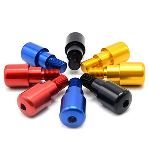 Motocicleta Extremos del Manillar Manillar de la Motocicleta Grips Extremos del Mango Mano Acoples Tapas de la Baranda para Yamaha MT-09 MT-07 2014-2017 2014-2017 FZ (Color : Rojo)