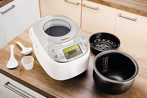 Moulinex Maxichef Advance MK8121 - Robot de cocina con 45 programas de cocción, capacidad 5 litros, programable hasta 24 horas, bol con cpaacidad hasta 4 personas, función diferido programable