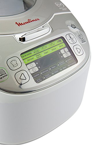 Moulinex Maxichef Advance MK8121 - Robot de cocina con 45 programas de cocción, capacidad 5 litros, programable hasta 24 horas, bol con cpaacidad hasta 4 personas, función diferido programable