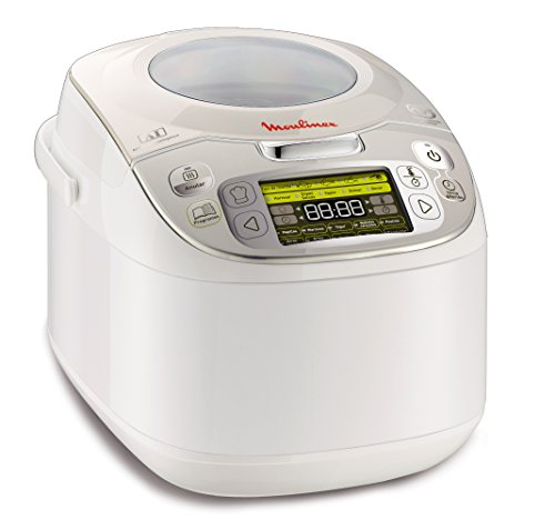 Moulinex Maxichef Advance MK8121 - Robot de cocina con 45 programas de cocción, capacidad 5 litros, programable hasta 24 horas, bol con cpaacidad hasta 4 personas, función diferido programable