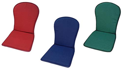 MR. COJIN Pack-2 Unidades COJIN Silla Jardin Respaldo MONOBLOC Colores Lisos (Granate)