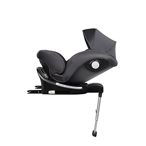 Ms 1846 - Silla De Coche Sidney Grupo 0 1 2 3 Isofix Y Pata De Apoyo - Rotación 360º - Sps Plus - Máxima Reclinación A Contramarcha 18 Kg Y Capota De Serie, Grupo 0 1 2 3, Unisex, Gris Oscuro