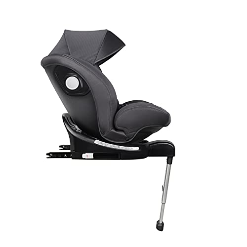 Ms 1846 - Silla De Coche Sidney Grupo 0 1 2 3 Isofix Y Pata De Apoyo - Rotación 360º - Sps Plus - Máxima Reclinación A Contramarcha 18 Kg Y Capota De Serie, Grupo 0 1 2 3, Unisex, Gris Oscuro