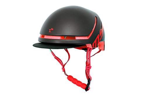 MSC Bikes DIRT118SMBKRD Casco de Ciclismo modalidad Dirt, Negro y Rojo, S/M