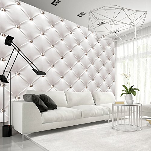 murando Fotomurales 350x256 cm XXL Papel pintado tejido no tejido Decoración de Pared decorativos Murales moderna de Diseno Fotográfico cuero moderna blanco f-B-0039-a-a