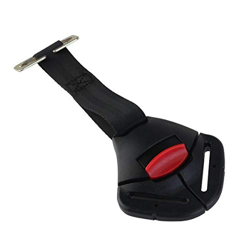 MuStone Car Baby Safety Clip de asiento Hebilla de bloqueo fijo, Seguro para el asiento Correa del cinturón Arnés Pecho Clip de hebilla para niños Cierre de la abrazadera para niños pequeños (Negro)