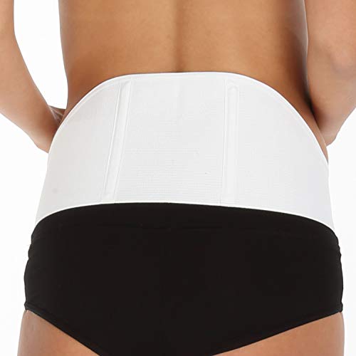 MySanity Fascia Gravidanza con Sostegno Lombare, Conjunto de lencería premamá para Mujer, Blanco (Bianco), XL (Talla del fabricante: XL)