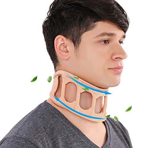 N \ A Cuello Ortopédico - Soporte Ajustable para El Cuello para Dormir - El Cuello de Silicona Suave Alivia El Dolor de Cuello Y La Columna para Bañarse Y Lavarse con Champú,S