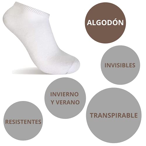 N Naturly Calcetines Cortos de Deporte Para Hombre Y Mujer de Algohodón. Accesorio Para Deporte, Trabajo Y Running 9 Pares 40-43 …