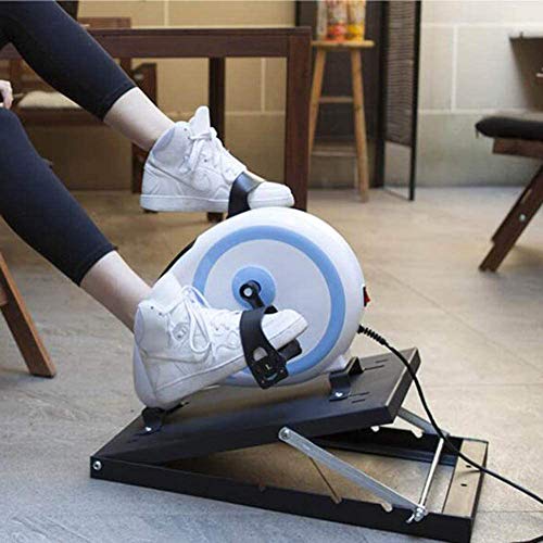 NACHEN Mini Bicicletas estáticas portátiles Brazo Rodilla Pierna Pedal Ejercitador Multifuncional eléctrico Equipo de Ejercicios Dispositivo de Entrenamiento de rehabilitación para Ancianos