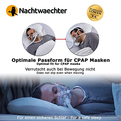 Nachtwaechter Almohada para dormir de lado Lina CPAP (ajustable individualmente).