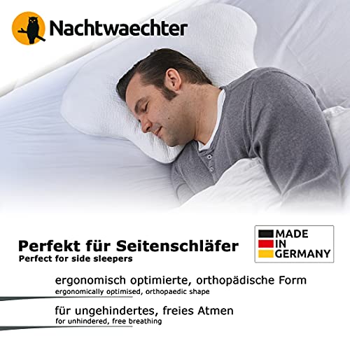 Nachtwaechter Almohada para dormir de lado Lina CPAP (ajustable individualmente).