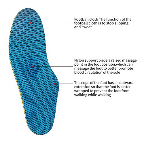 Naffic Plantilla ortopédica Soporte de arco alto, plantillas funcionales suaves, inserto de zapatos de longitud completa para pies planos severos, fascitis plantar, dolor en los pies, pronación…