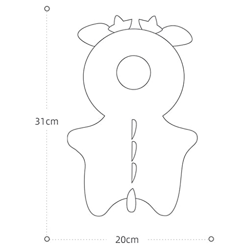 NC NC Protector de Cabeza de Bebé Ajustable, Almohadillas de Seguridad de Ciervo para Bebés para Andadores de Bebé, Cabeza Protectora Adecuada para Edades D