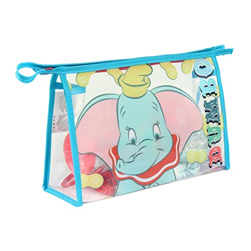 Neceser Set Aseo/ Viaje Disney Dumbo, Turquesa, 23 cm