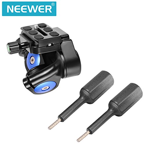 Neewer Camara Video Cabezal de Trípode con Cabezal de Bola Rotación 360 Grados,con Placa de Zapata Rápida 1/4" para Trípode,Monopie,Control Deslizante de Cámara,Soporte de Iluminación y Cámaras DSLR