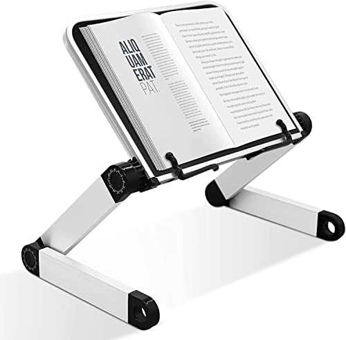 Negro Estantería ergonómica Atril para Libros Altura y ángulo Ajustable Soporte para Libro Soporte ergonómico para Libro para la mayoría de los Libros y tabletas en Papel y Recetas y partituras