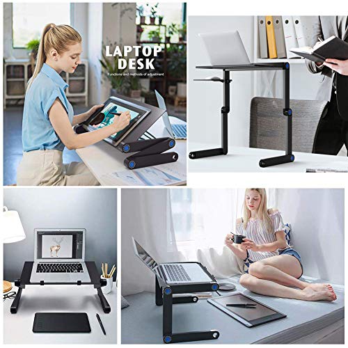 Nestling® Portable Laptop Desk Pc Sofa Stand Air Space Desk Soporte para Laptop Mesa Plegable Mesa para Laptop con Bandeja para Mouse extraíble y Barra Antideslizante