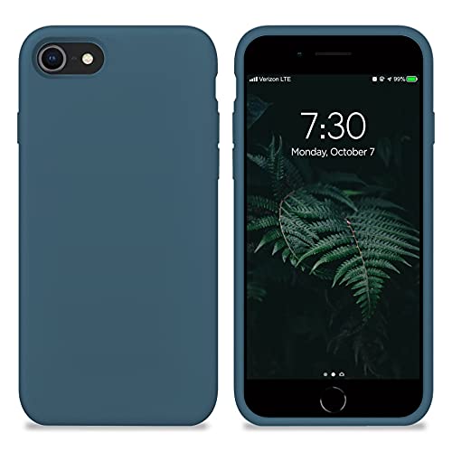 New Phoone - Funda de Silicona iPhone | Funda de iPhone 7 - Funda iPhone 8 o Funda iPhone SE 2020 - Funda Ligera con Tacto Suave, Resistente y Antigolpes de Color Azul Cosmos