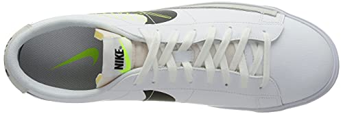 Nike Blazer Low MR, Zapatillas de básquetbol Hombre, White/Black/Volt/Summit White/Sail, 43 EU