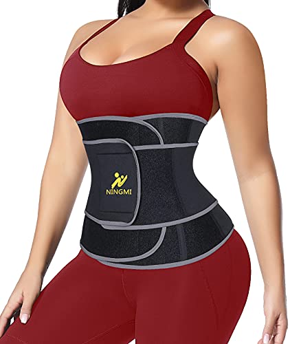 NINGMI Faja Reductora Mujer de Neopreno Corset Reductor, Fajas Reductoras Adelgazantes Mujer para Gimnasio, Cinturón Lumbar Abdominal de Ayuda para Sudar y Hacer Deporte, Faja Lumbar Mujer Cinturilla