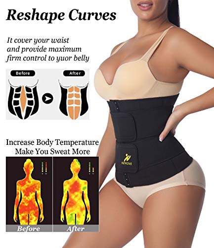 Ningmi Fajas Reductoras Mujer Waist Trainer Corset Reductor Abdomen Neopreno Faja Deportiva Ajustables Faja Mmoldeadora