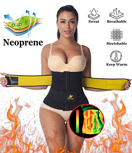 Ningmi Fajas Reductoras Mujer Waist Trainer Corset Reductor Abdomen Neopreno Faja Deportiva Ajustables Faja Mmoldeadora