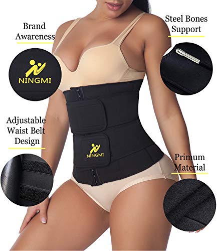 Ningmi Fajas Reductoras Mujer Waist Trainer Corset Reductor Abdomen Neopreno Faja Deportiva Ajustables Faja Mmoldeadora