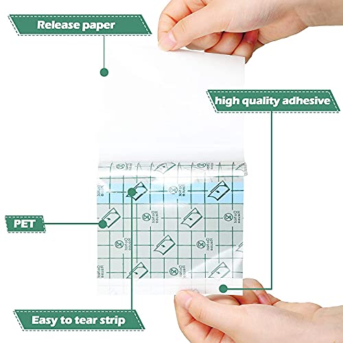 NXM Barrera De Agua para Catéter con Protector De Ducha Parche Protector De Ducha Desechable para Ostomía, Diálisis Abdominal Y Procedimiento Laparoscópico,L