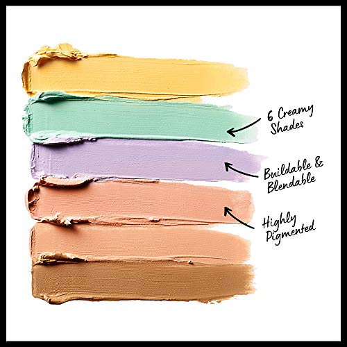 NYX Professional Makeup Paleta de correctores Colour Correcting Palette, 6 colores cremosos y combinables