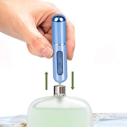 OBSCYON Botellas de espray vacías de viaje de 5 ml para atomizador de perfume recargables, portátil, mini viaje, 8 unidades