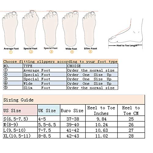 ofoot Zapatillas de Espuma viscoelástica de Piel rizada y difusa para Mujer con Forro Polar cálido y Acogedor, Zapatos de Invierno para Interior y Exterior de casa, Suela Dura Antideslizante