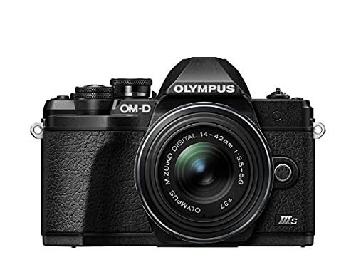 Olympus OM-D E-M10 Mark III S, cámara de 16 megapíxeles, estabilización de Imagen de 5 Ejes, Alta definición LCD, 4K, Wi-Fi, Visor electrónico, Negra, Incl. M.Zuiko Digital ED 14-42mm EZ Negro