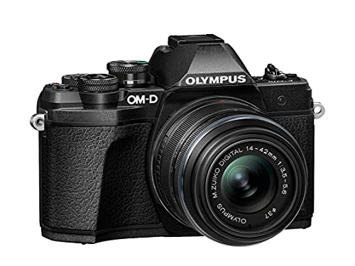 Olympus OM-D E-M10 Mark III S, cámara de 16 megapíxeles, estabilización de Imagen de 5 Ejes, Alta definición LCD, 4K, Wi-Fi, Visor electrónico, Negra, Incl. M.Zuiko Digital ED 14-42mm EZ Negro