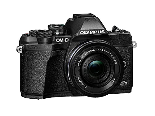 Olympus OM-D E-M10 Mark III S, cámara de 16 megapíxeles, estabilización de Imagen de 5 Ejes, Alta definición LCD, 4K, Wi-Fi, Visor electrónico, Negra, Incl. M.Zuiko Digital ED 14-42mm EZ Negro