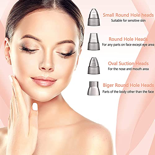 OMANIAC Succionador de Puntos Negros Limpiador de Poros Limpiador Facial Blackhead Remover Recargable via USB 5 Cabezales Pulidores Faciales y 4 herramientas para eliminar el acné