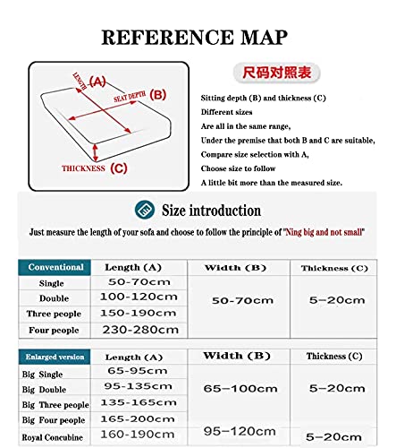 OOFAYWFD Funda de Asientos de 1/2/3/4/ L Sofá Elástica y Funda de Cojines de Sofá Suave Duradera para Protector de Asientos, Antimanchas Antibacterias y Cubierta de Parte Dañada