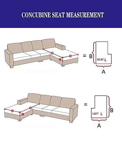 OOFAYWFD Funda de Asientos de 1/2/3/4/ L Sofá Elástica y Funda de Cojines de Sofá Suave Duradera para Protector de Asientos, Antimanchas Antibacterias y Cubierta de Parte Dañada