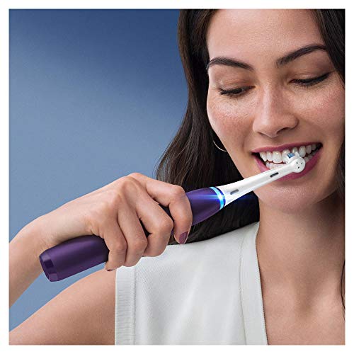 Oral-B iO 8N Cepillo de Dientes Eléctrico con Mango Recargable, Tecnología Magnética de Braun, 1 Cabezal de Recambio, Pantalla a Color, Cargador y Estuche de Viaje Premium - Morado