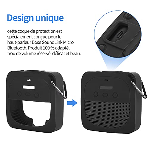 ORIYUKKI La cubierta protectora del sonido de las cajas de silicona a prueba de choques de Bluetooth para Bose SoundLink Micro