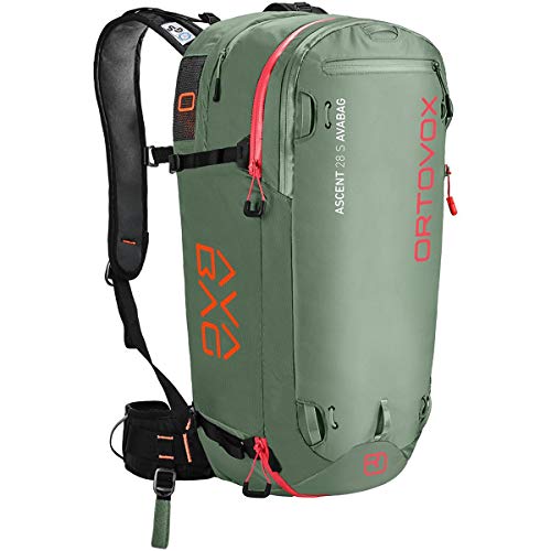 ORTOVOX Ascent 28 S Avabag Mochila, Unisex Adulto, Green ISAR, Talla única