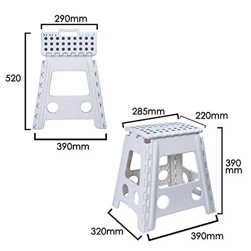 ORYX 23010900 Taburete Plegable 29x22x39 cm