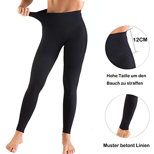 OUDOTA Mallas deportivas para mujer, ajustadas, cintura alta, con control de abdomen, para deporte, opacas, para correr, ciclismo, fitness, con aroma B- Negro S