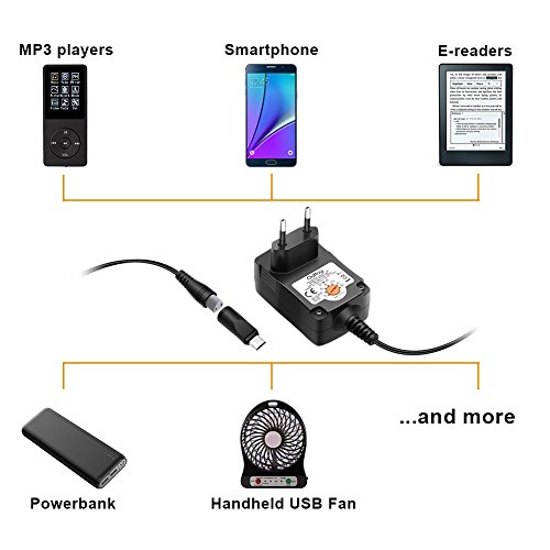 Outtag 12W 3V 4.5V 5V 6V 7.5V 9V 12V 1A 1000 mA Universal Multi de voltajes Cargador Adecuado para la Estancia Haushaltsgeräte LCD,WiFi,Router,Bluetooth,Altavoz,Camera,CCTV,Tabletas,Smartphone