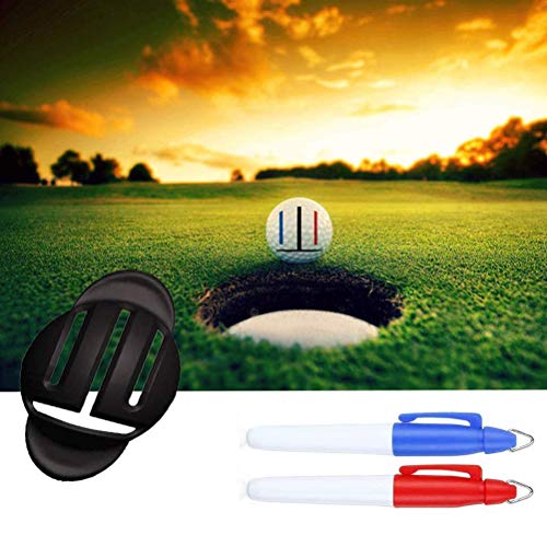 Oyria Línea de línea de Pelota de Golf Herramienta de Marcado de Pelota Herramienta de alineación y rotulador de Pelota de Golf Herramienta de alineación de Putt de Golf para Accesorios de Golf