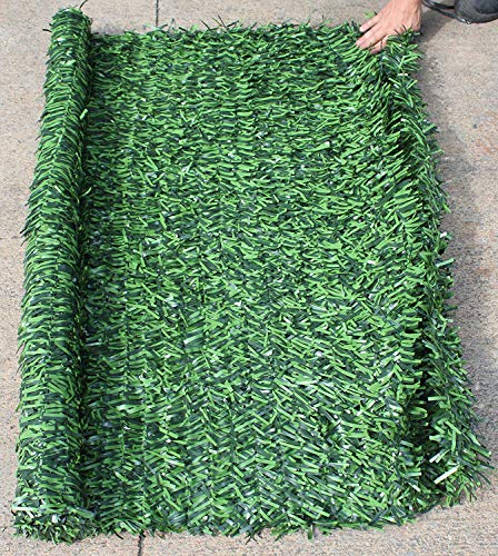 Pal Ferretería Industrial Rollo de seto Artificial ignífugo Verde de ocultación 3x2m (3- Rollos seto 3x2m)