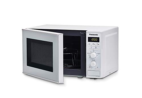 Panasonic NN-J151 - Microondas con Grill (1000 W, 20 L, 4 niveles, Grill Cuarzo 1100 W, Plato Giratorio 255 mm, 9 modos) Blanco