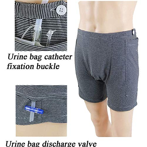 Pantalones Para El Cuidado De La Incontinencia Ropa Interior De Catéter Para Ancianos, Bolsa De Drenaje De Orina Pantalones Para Cirugías Abdominales Paciente, Bolsa De Drenaje De Ostomía Ropa Para