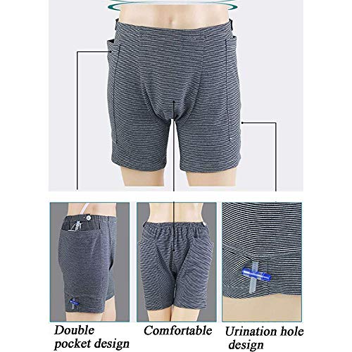 Pantalones Para El Cuidado De La Incontinencia Ropa Interior De Catéter Para Ancianos, Bolsa De Drenaje De Orina Pantalones Para Cirugías Abdominales Paciente, Bolsa De Drenaje De Ostomía Ropa Para