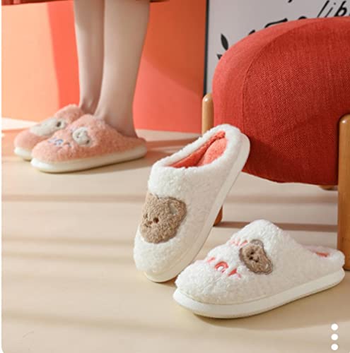 Pantuflas De Felpa para Mujer,Zapatillas De AlgodóN, Zapatillas De Felpa Lindas De Dibujos Animados De Invierno para Mujer, Zapatillas De AlgodóN De Navidad para Parejas CáLidas para El Hogar-Mi_40-4